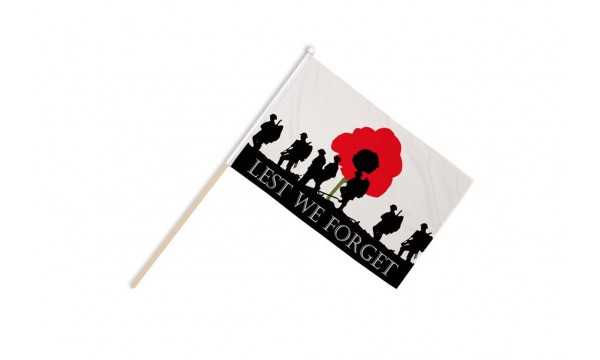 Lest We Forget (Army) Hand Flags
